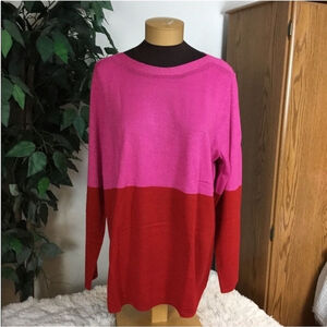 Apt 9 long sleeve sweater Woman's size 1X pull over crewneck sparkly